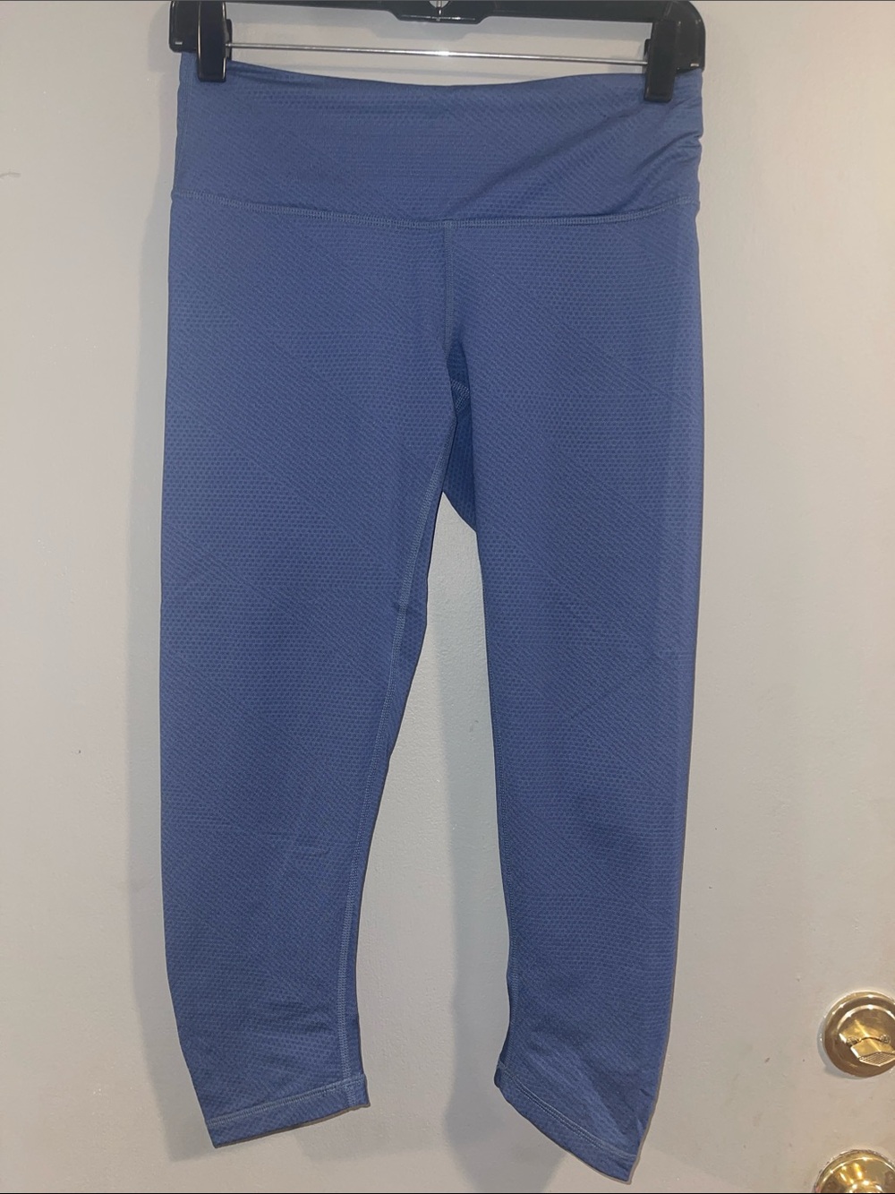 Prana‎ Crop Leggings Women's Size Small Blue Ruched